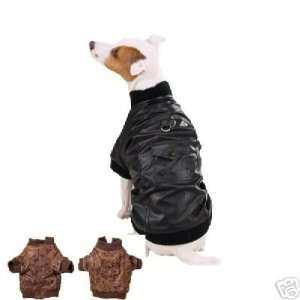  Zack & Zoey Dog Bomber Jacket Coat BLACK MEDIUM Kitchen 