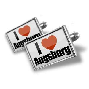 Cufflinks I Love Augsburg region Bavaria, Germany   Hand Made Cuff 