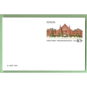    Postal Card Historic Preservation Music Hall Cinci 