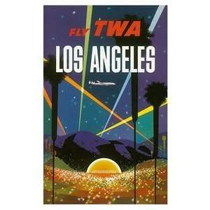  World Travel Poster Los Angeles Hollywood Bowl 9 inch by 