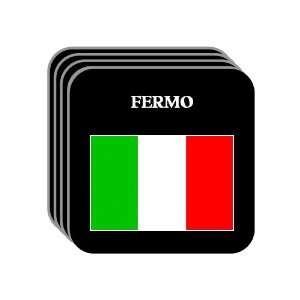  Italy   FERMO Set of 4 Mini Mousepad Coasters 