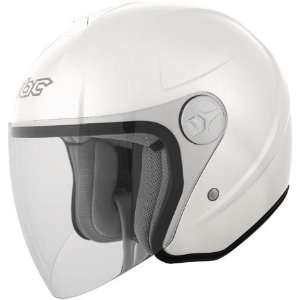 KBC OFS Solid Open Face Helmet Medium  White Automotive