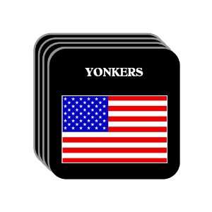  US Flag   Yonkers, New York (NY) Set of 4 Mini Mousepad 