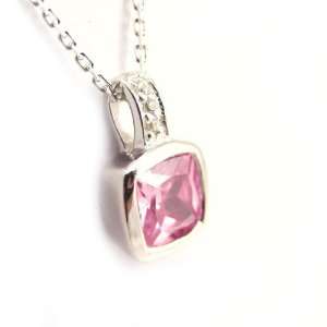  Necklace silver Essentiel pink. Jewelry