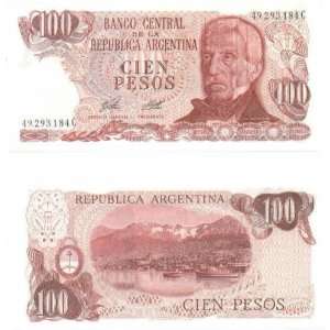  Argentina ND (1976 78) 100 Pesos, Pick 302a Everything 