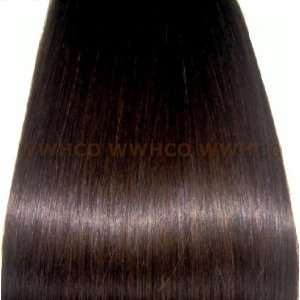 Clip on / in 100% Human Hair Extensions 16 Long / Straight / #4 