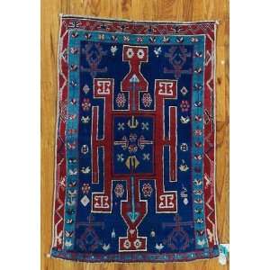   3x5 Hand Knotted Caucasian Caucasian Rug   30x50