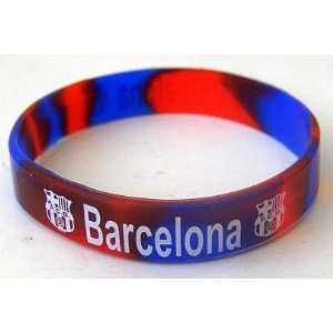 Lot of 3 Barcelona FC FCB Spanish European Soccer Wristband Silicon 