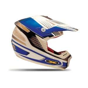  Xtreme Airmax Blue/White Large Race Matte Off Road Helmet 