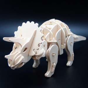  Build It to Lif Robotime Large Triceratops, 14.5 x 10.9 