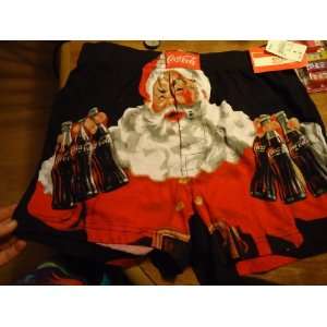 Coca Cola Santa Coke Mens Lounge Sleep Shorts Boxers size Small S (28 