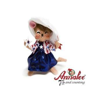  Annalee Patriotic Girl Mouse