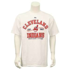   In T Shirt   Cleveland Indians White 