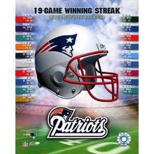 Patriots Helmet   19 Game Winning Streak   Sets New NFL Record Finest 