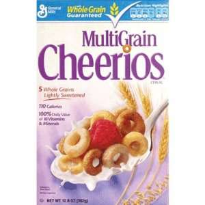 MultiGrain Cheerios Cereal 12.8 oz (Pack of 14)  Grocery 