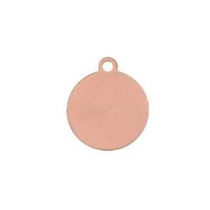  Solid Copper Stamping Blank Round Disc Pendant 14.3mm (1 