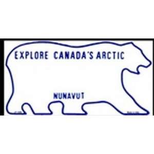 com Nunavut Background Blanks FLAT   Automotive License Plates Blanks 