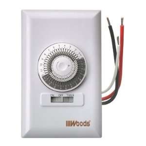  2 each Woods In Wall 24 Hour Programmable Timer (59017 