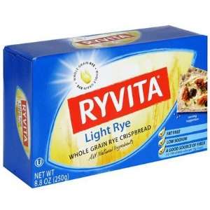  Ryvita Whole Grain Rye Crispbread, Light Rye, 8.8 oz Boxes 