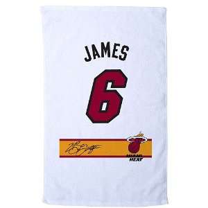 Pro Towel Sports Miami Heat Lebron James 16X25 Player Jersey Rally 