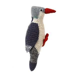  Anne Claire Petit Crocheted Woodpecker   Ink Blue