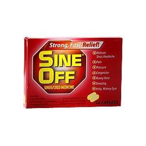  Sine Off Sinus/Cold Medicine, Caplets 24 ea Health 