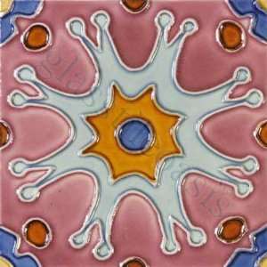   Pink 6 x 6 Deco Tiles Glossy Ceramic   14113