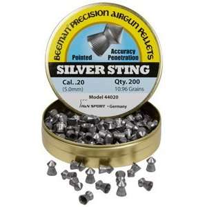  Beeman Silver Sting .20 Cal, 12.81 Grains, Pointed, 200ct 