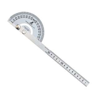   Stnls Steel w/silver finish Protractor 305mm (150g)