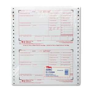  W 2 Tax Form, Six Part Carbonless, 24 Forms Electronics