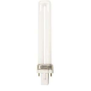  CFL Plug in Light Bulb Single Twin Tube 2 Pin Cool White 16121 50 Pack