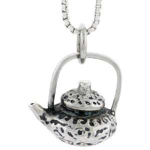   Pot Pendant (w/ 18 Silver Chain), 5/8 inch (16mm) tall Everything