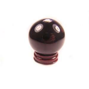   Obsidian Natural Crystal Ball 44 mm wt woodstand