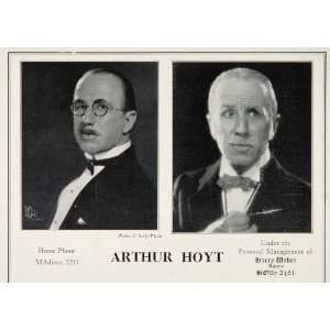  1930 Arthur Hoyt Harry Weber Movie Actor Casting Ad 