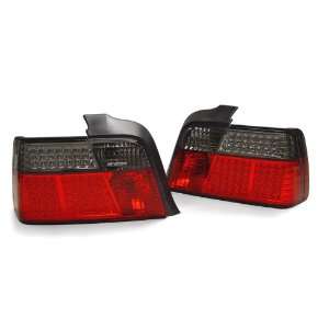 Pair of Depo Red and Clear lense Full LED Tail Lights   BMW 3 Series 
