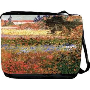 Art Flowering Garden Messenger Bag   Book Bag   School Bag   Reporter 