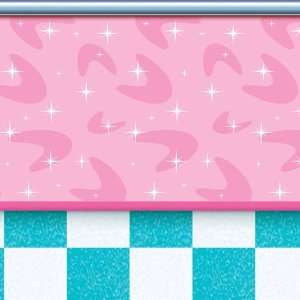   Party By Beistle Company 1950s Soda Shop Backdrop 