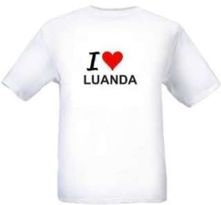  I LOVE LUANDA   City series   White T shirt Clothing