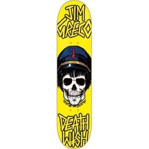  Deathwish Greco Apptetite Skull Skateboard Deck   8.0 