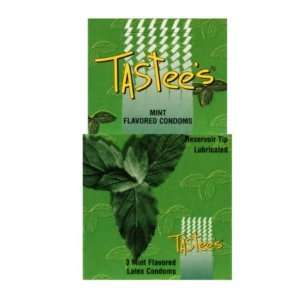 Tastees condoms   mint box of 3