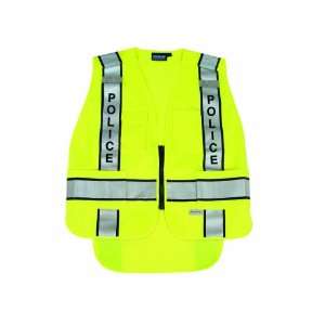 ERB 61302 S368 5 Point Break Away ANSI 207 Public Safety Vest, Lime, X 