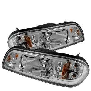  Ford Mustang 1987 1993 1PC LED Crystal Headlights   Chrome 