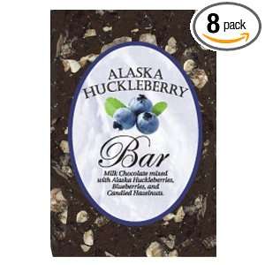 Traverse Bay Confections Alaska Huckleberry Bar, 3 Ounce (Pack of 8 
