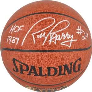  Rick Barry Autographed Basketball  Details Golden State 