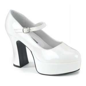  Mary Jane (White) Adult Shoes   Wide Width Health 