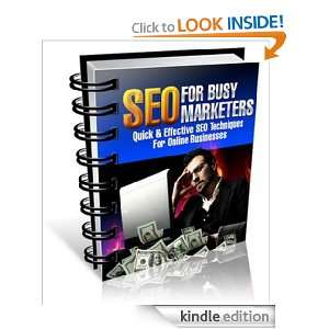 SEO For Busy Marketers   Quick & Effective SEO Techniques 