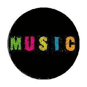  MUSIC Colorful 1.25 Pinback Button Badge / Pin 