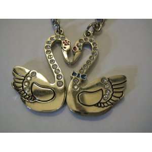  KBF0015 Kissing Love Swan Couple keychain   Gift for 