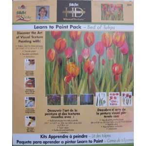 FolkArt One Stroke High Definition LEARN TO PAINT Pack BED OF TULIPS 