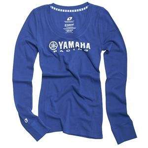   One Industries Womens Yamaha Forward T Shirt   Small/Blue Automotive